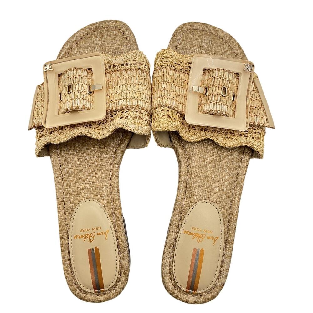 Sam Edelman Woven Beige Bambi Sandals Size 7.5 - Picture 2 of 8